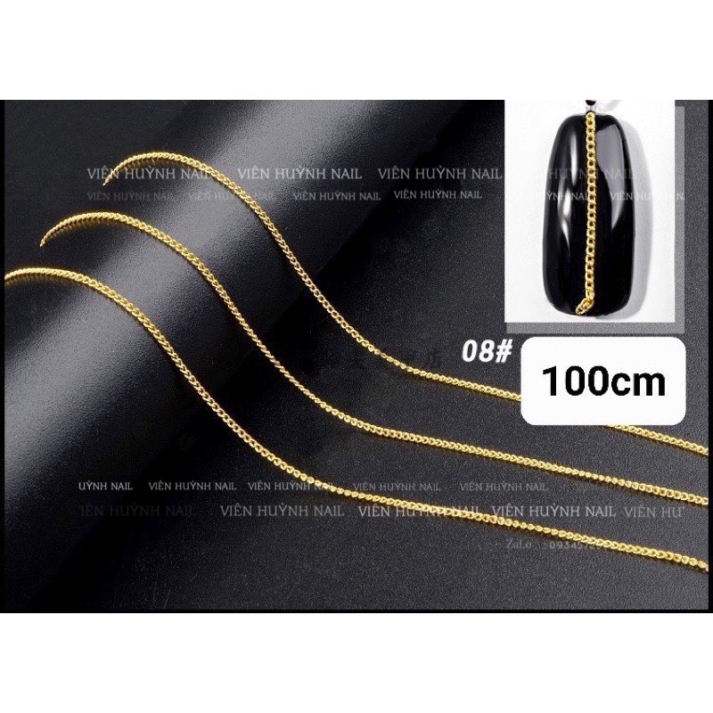 Dây xích nail , dây kim loại gắn móng nail