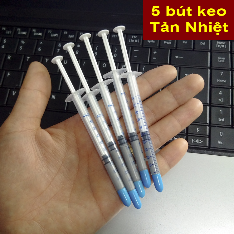 5 bút keo Tản Nhiệt XÁM cho Điện tử, CPU, đèn LED
