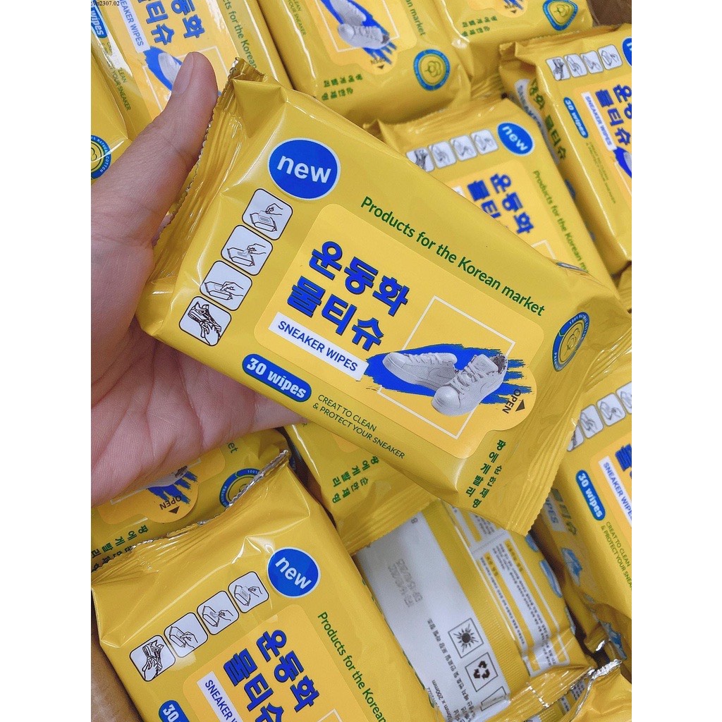 ⛔GIADUNGHOALONG⛔ Bịch 30 tờ giấy lau giày (LOẠI LAU GIÀY)