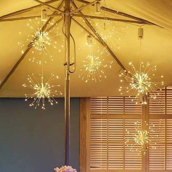 Đèn Pháo Hoa Trang Trí Noel, Đèn Pháo Bông 5 Chùm