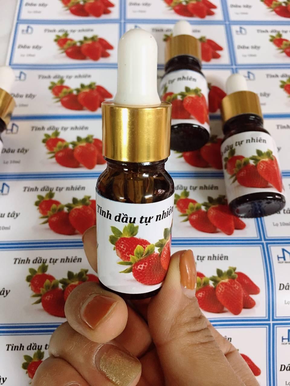 Tinh dầu tự nhiên hương Dâu Tây Strawberry nguyên chất lọ 10ml