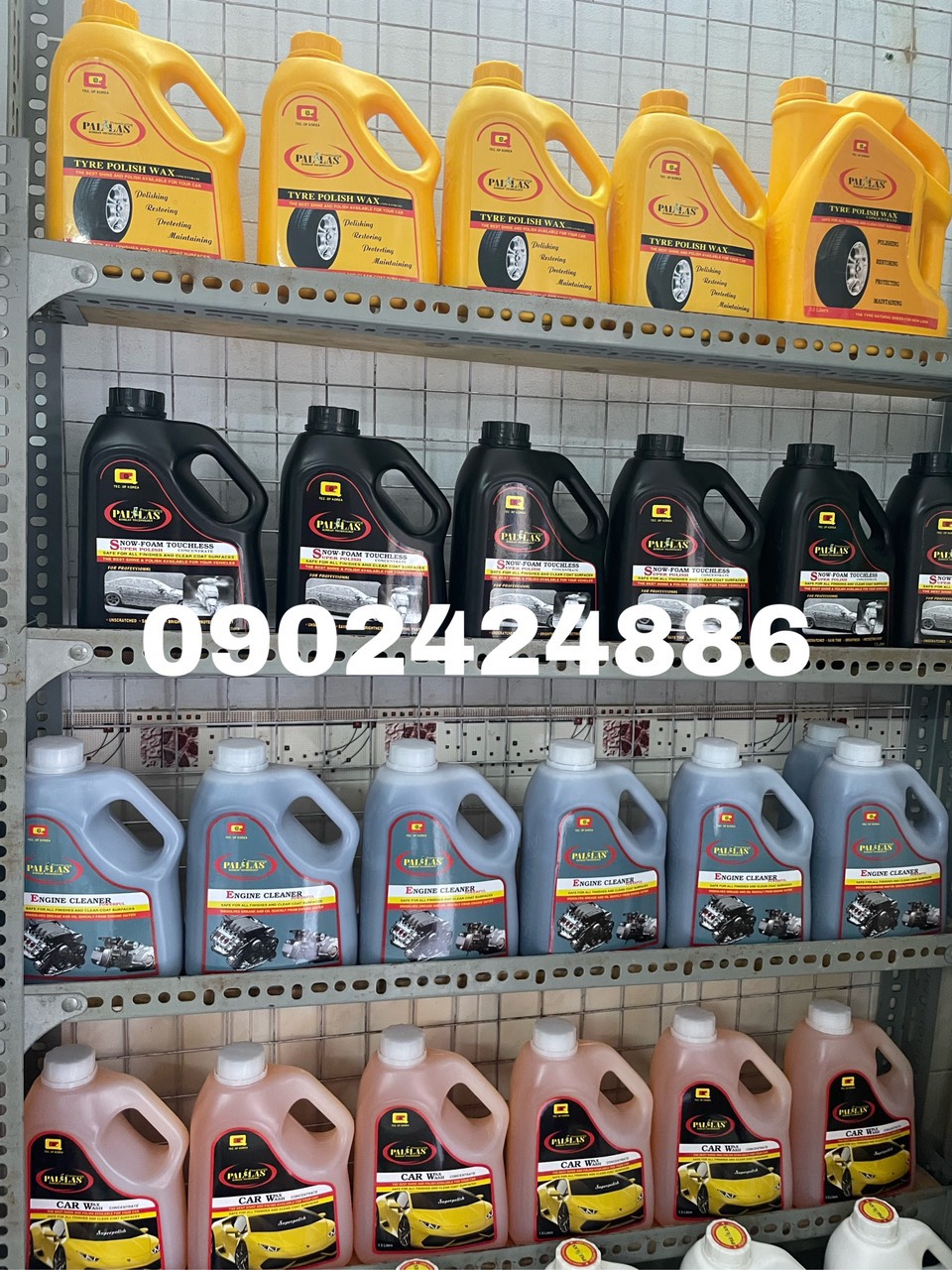 Bọt tuyết rửa xe Pallas 6L[đậm đặc,pha 80lit nước][Hàng chính hãng]