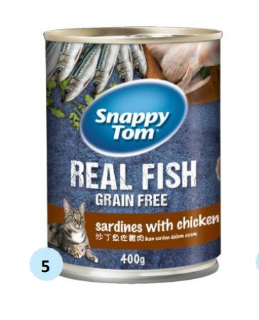 Pate SnappyTom Lon 400G RealMeat Siêu Thịt Cá