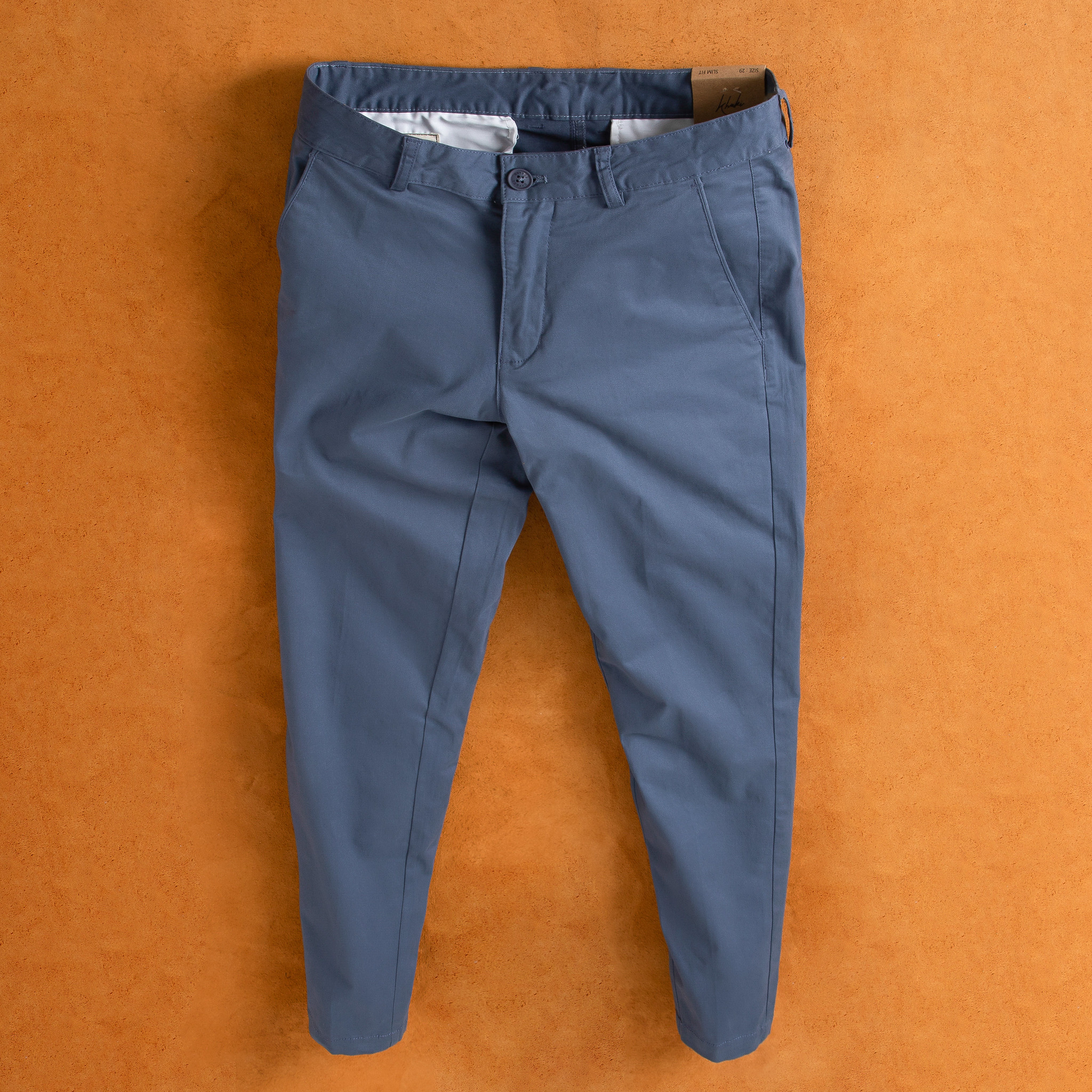 Quần kaki nam torano dáng basic thêu logo, form chuẩn eabk019