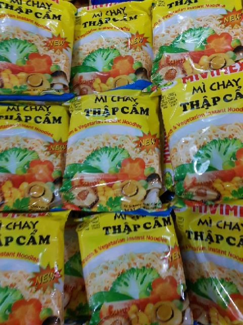 1 Thùng Mì Chay Thập Cẩm Mivimex (65g* 1Thùng 30gói) - Mì Chay