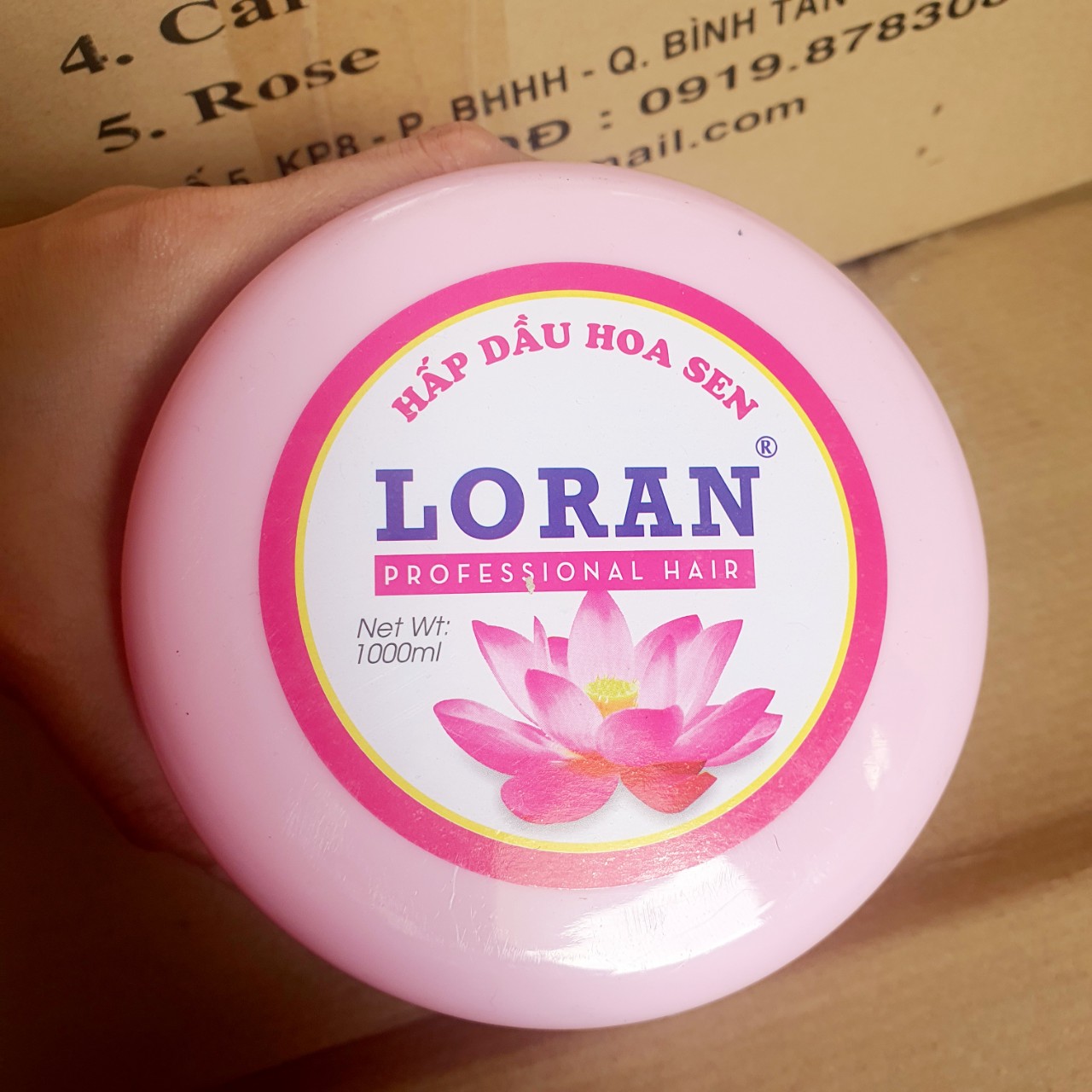 Hấp dầu dầu xả tóc hoa sen 1000ml phục hồi đa năng