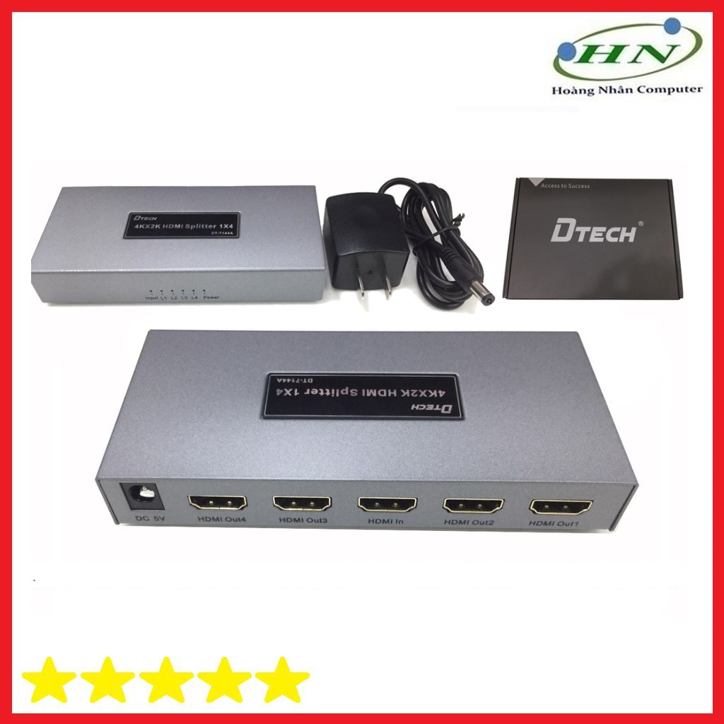 Thiết bị chuyển Multi HDMI 1-4 4K Dtech (DT-7144A)