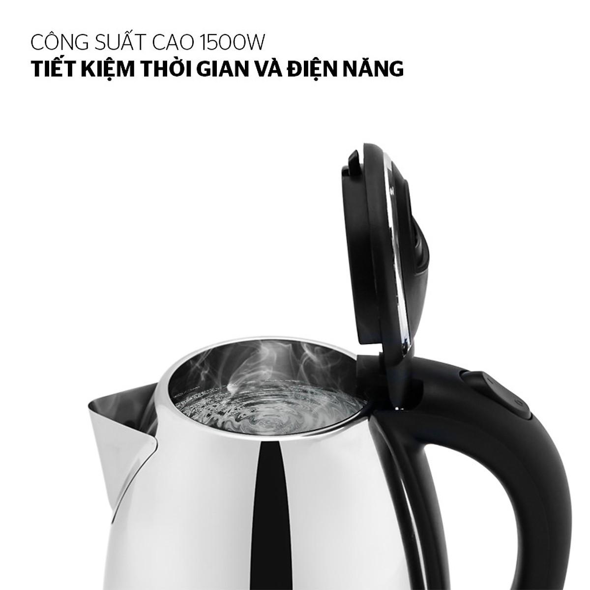 Ấm Siêu Tốc Inox Happy Time Sunhouse HTD1081 (1.8 lít)