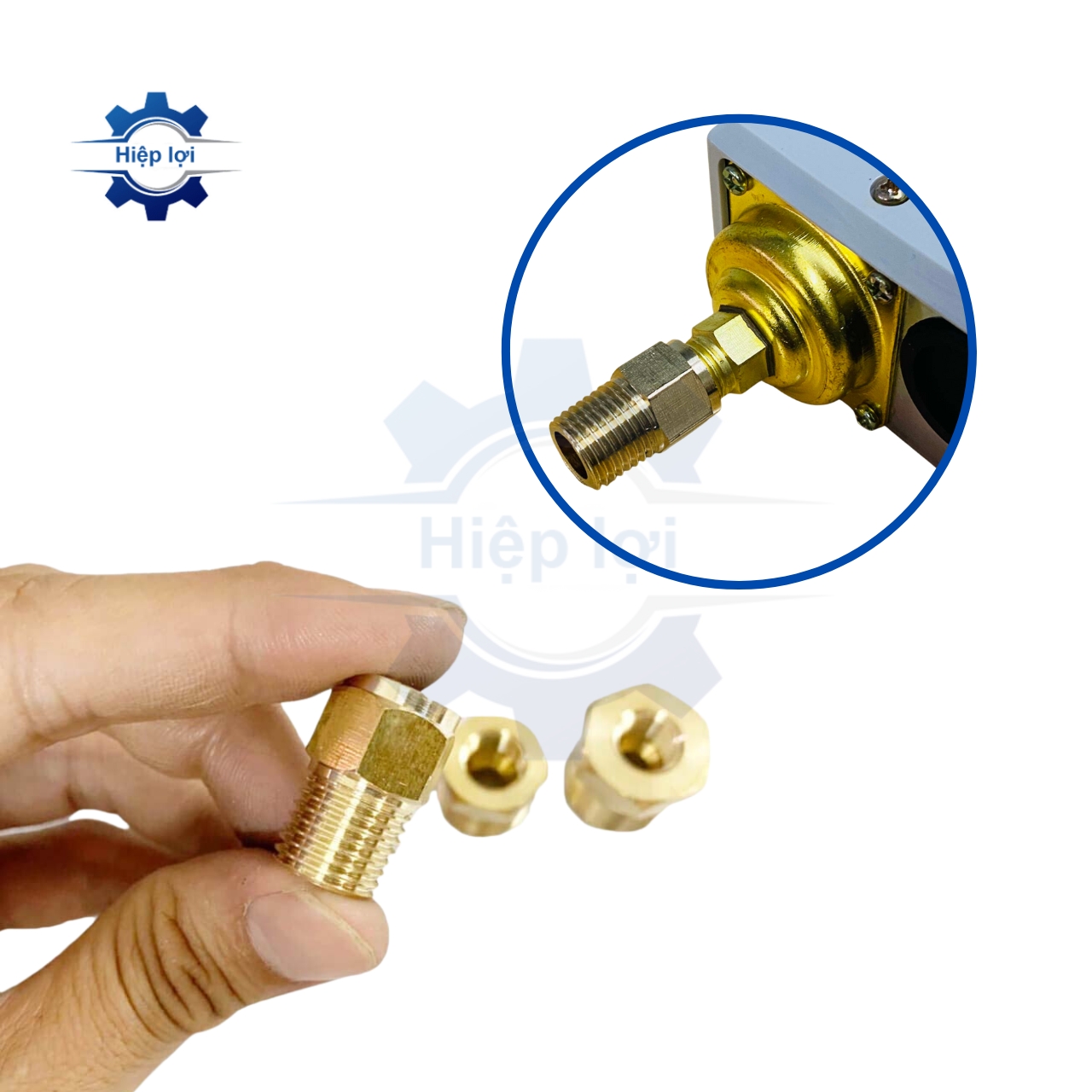 Cà rá ren trong số 4 – nối rơ le áp suất máy – dễ lắp, kín hơi, dùng bền cho hệ thống
