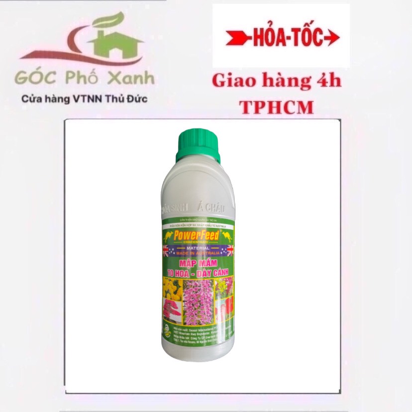 Phân cá Úc POWERFEED mập thân dưỡng hoa 100ml 1 lít