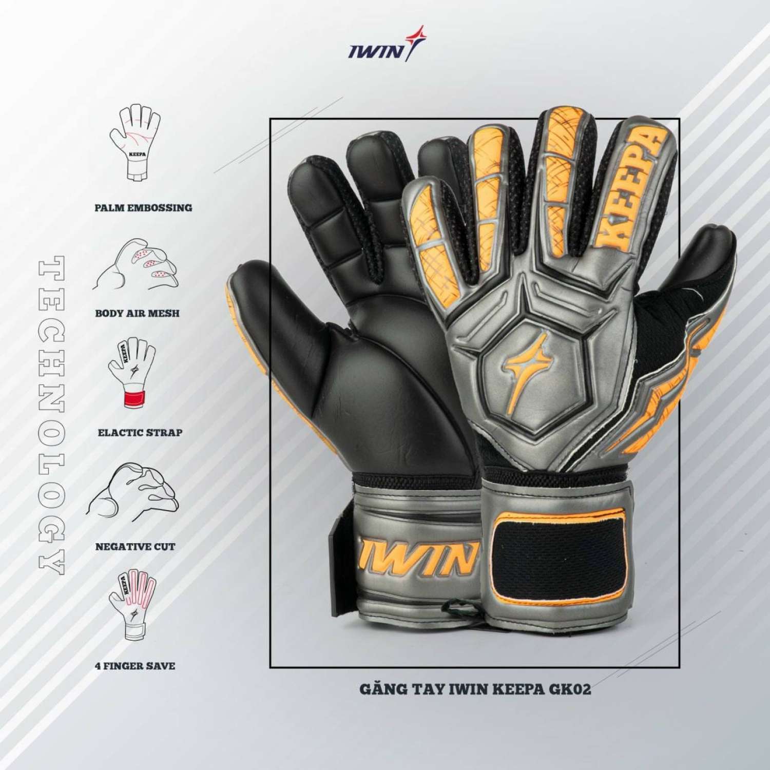 GĂNG TAY THỦ MÔN IWIN KEEPA PRO GK02
