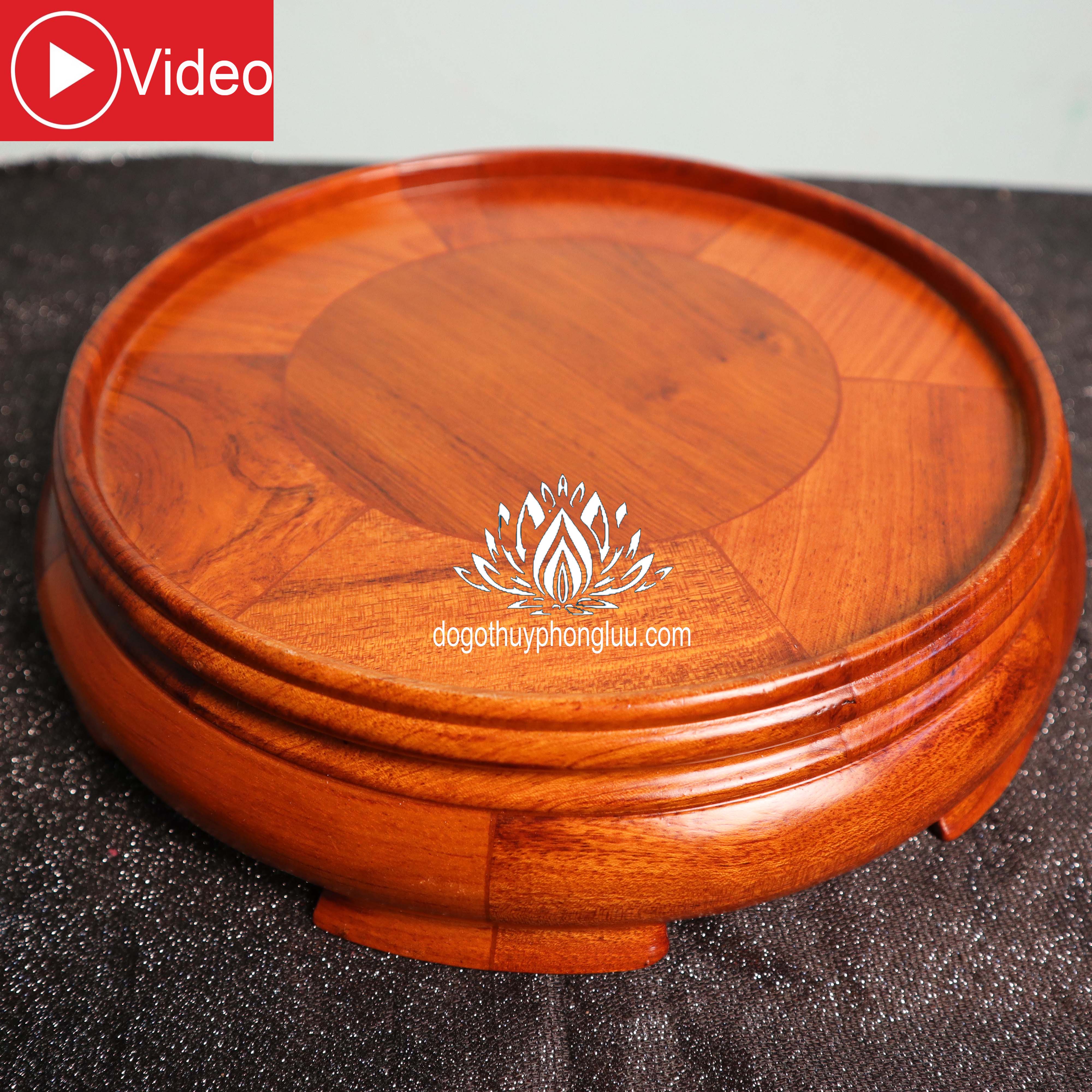 Kỷ tròn đôn tròn đế bát hương gỗ hương đế bát hương cao 6 mặt 12 đến 30cm