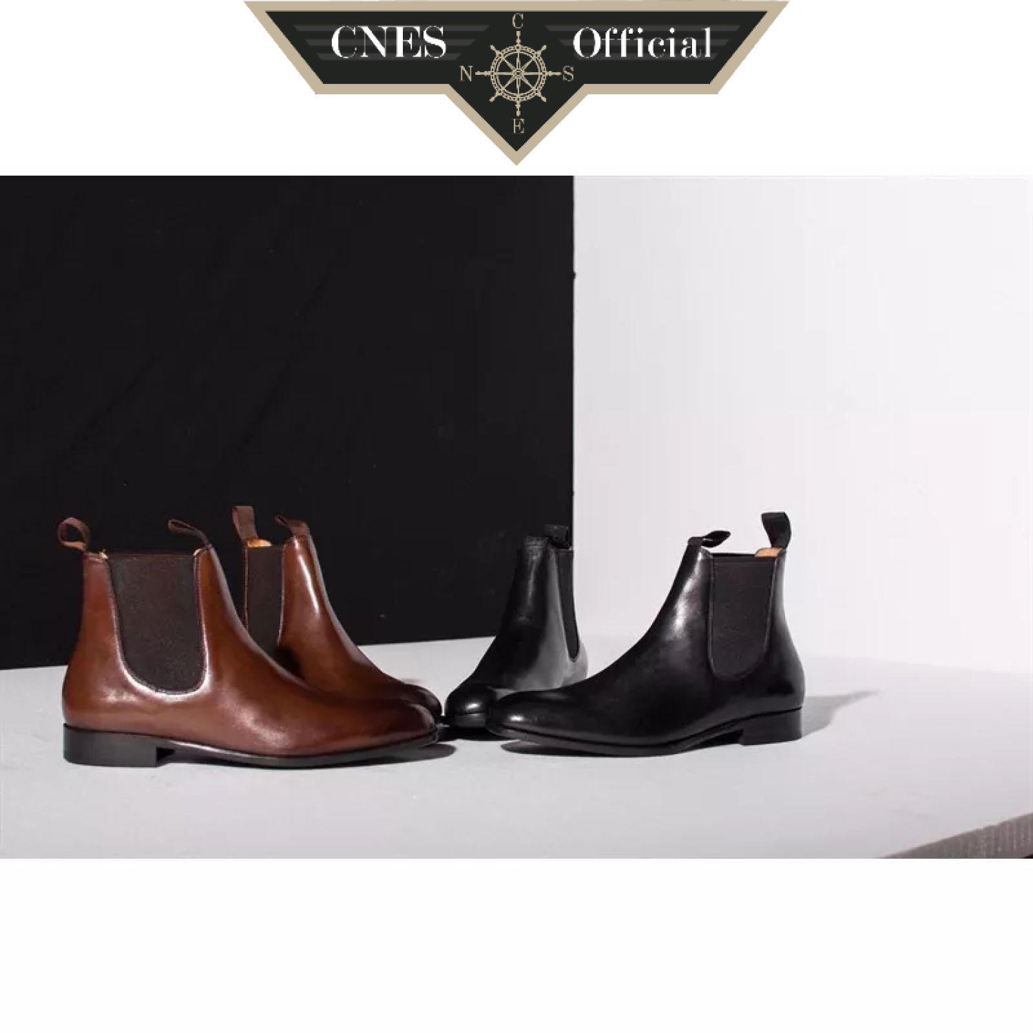 Giày Chelsea Boot Nam Cao Cấp Thương Hiệu CNES (ONE PIECE XL (CNS B 105)