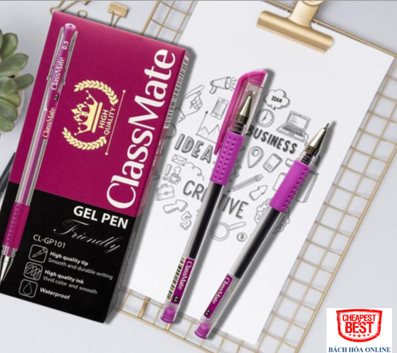 Bút Gel Classmate GP101 Xanh, Đen, Đỏ, Tím