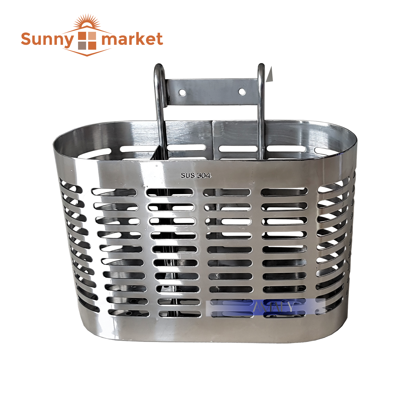 Ống đựng đũa ba ngăn inox SUS 304 hình oval cao cấp, kệ đựng đũa ba ngăn sang trọng
