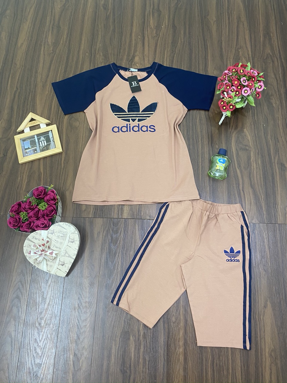 💞 BỘ ADIDAS THÊU QUẦN LỬNG CAO CẤP, TÚI ZIP   💞