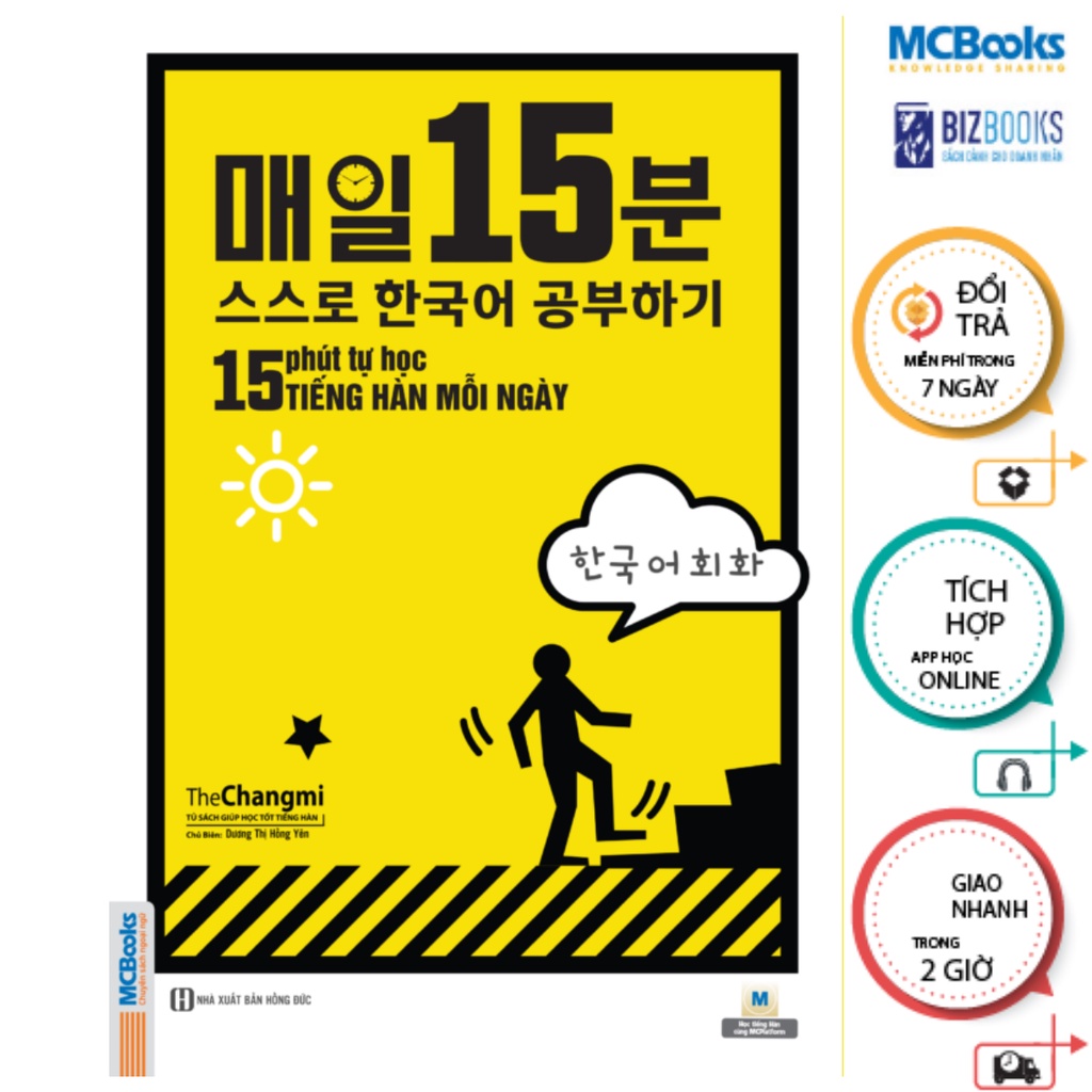 Sách - 15 phút tự học tiếng Hàn mỗi ngày - McBooks