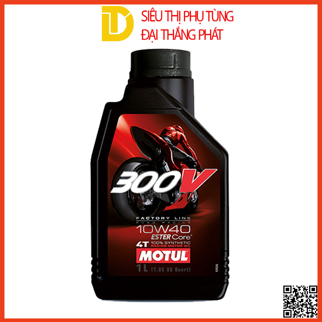 Dầu nhớt motul 300v fl road racing 10w40 dầu nhớt nhập khẩu pháp tem 3 lớp châu âu