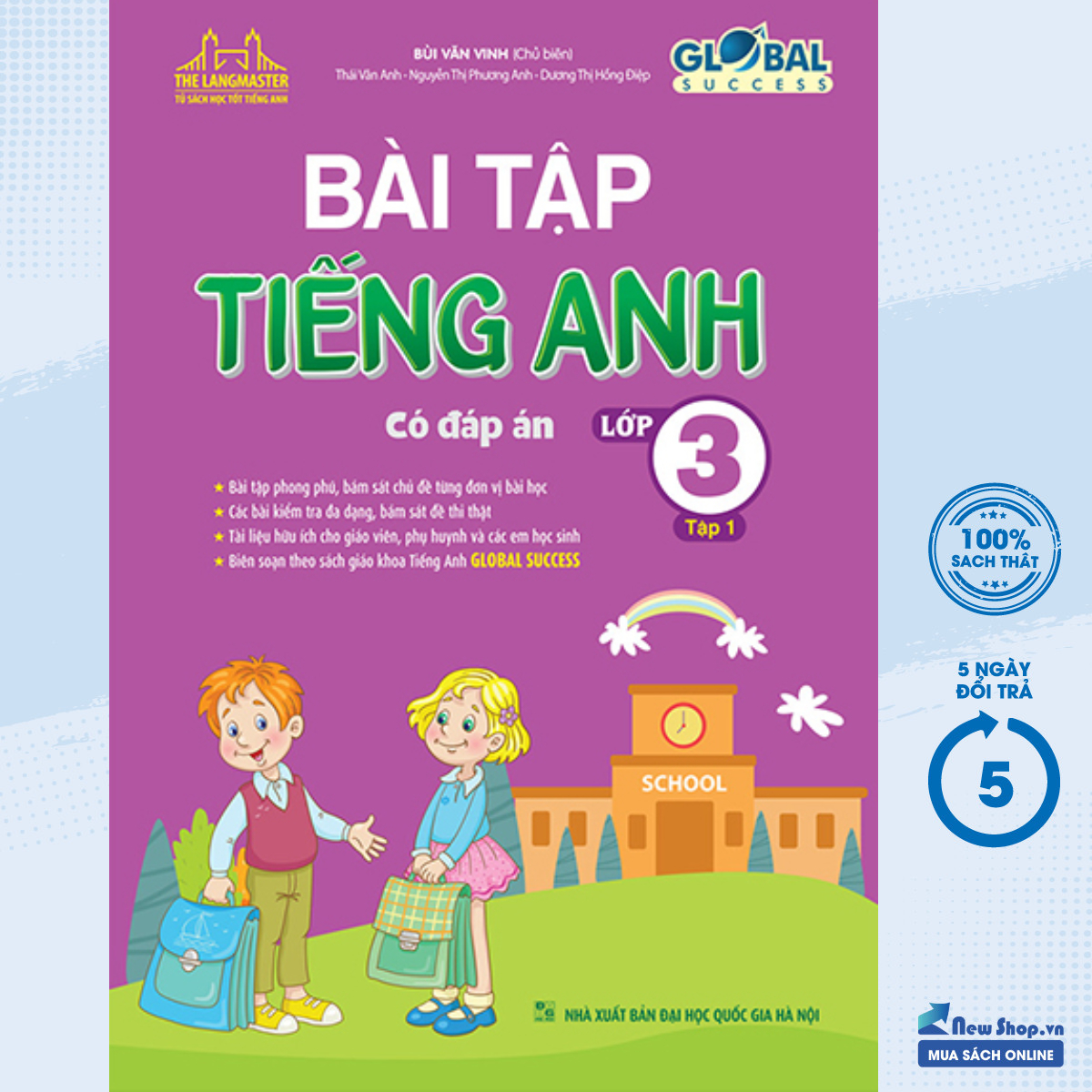 Sách - the langmaster - bài tập tiếng anh lớp 3 - tập 1 - global success – newshop