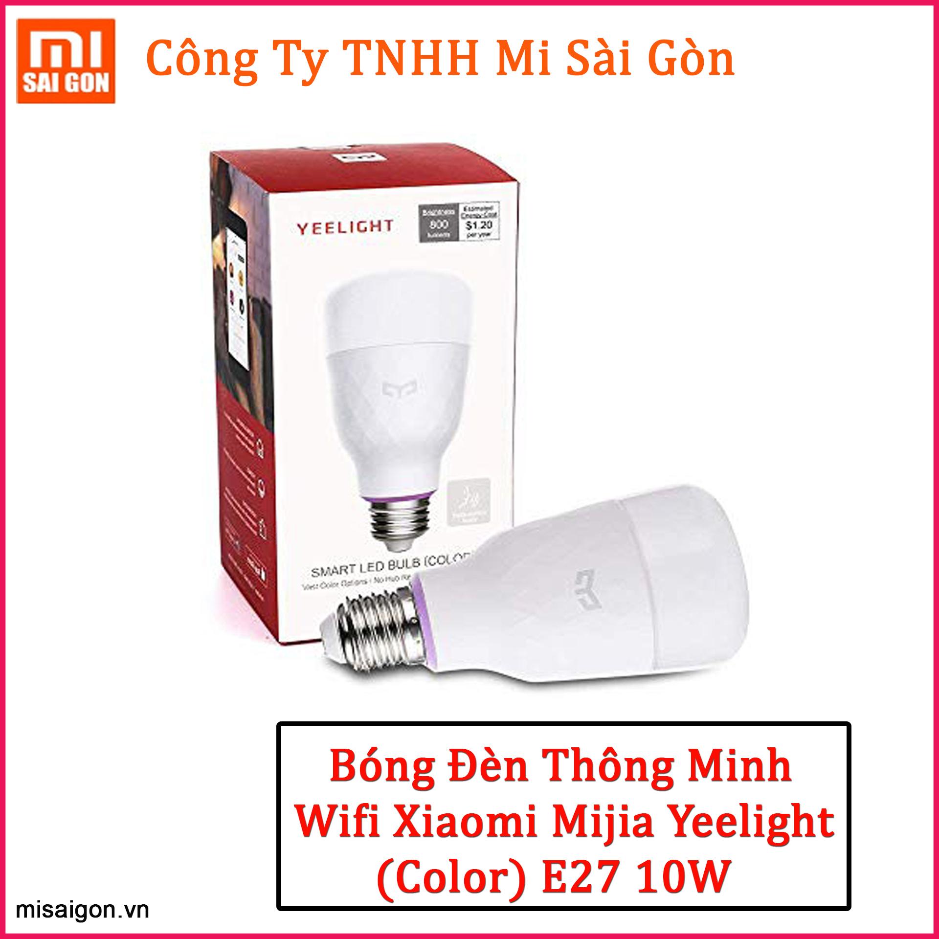 Bóng Đèn Wifi Xiaomi Mijia Yeelight (Color) E27 10W ( 2018 ) - Xiaomi Yeelight Smart LED Build (Color)