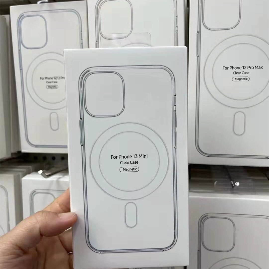 Ốp lưng Magsafe chống sốc Hỗ trợ sạc không dây for iPhone 14 13 12 11 Pro Max XR, Ốp IP từ tính trong suốt Magnetic Case