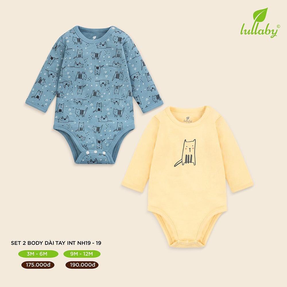 Set 2 body dài tay họa tiết Lullaby