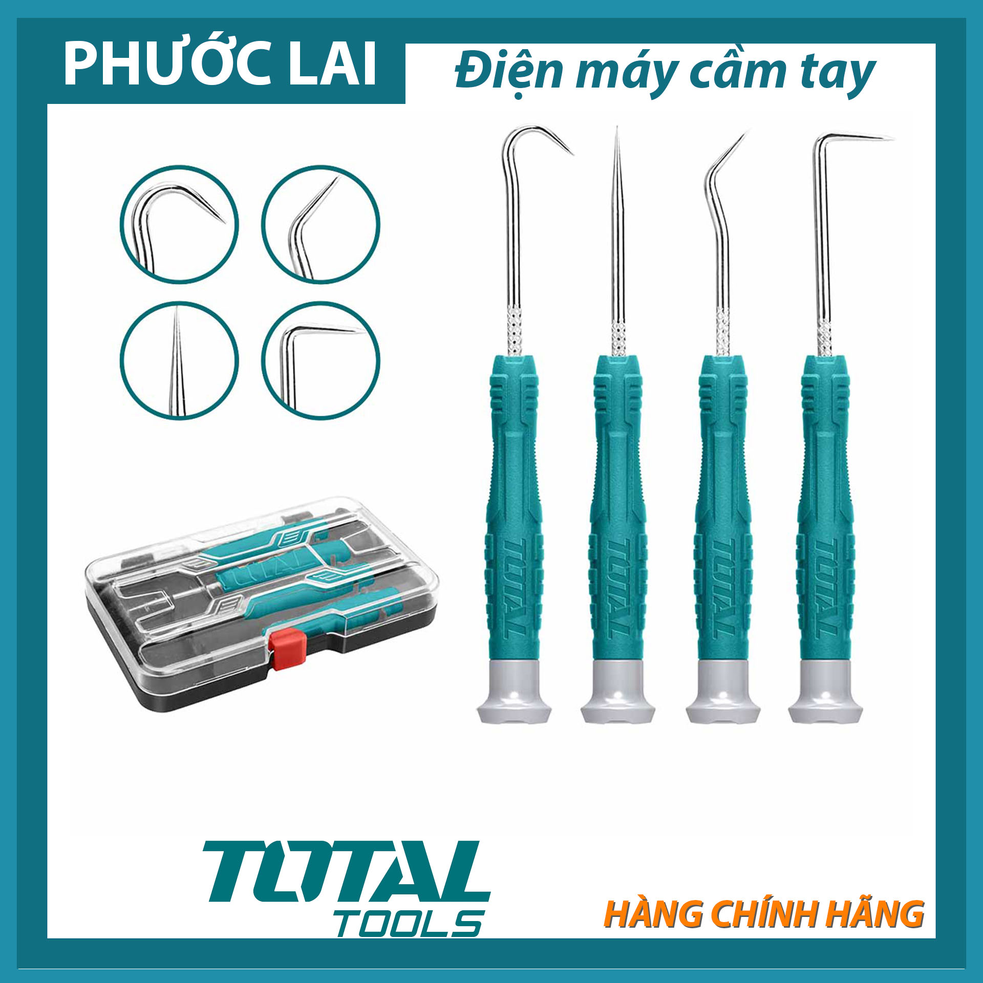 Bộ 4 dụng cụ sửa điện thoại TOTAL TPHSK0401
