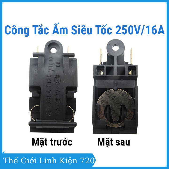Công tắc ấm siêu tốc 250V 16A tự ngắt khi nước sôi