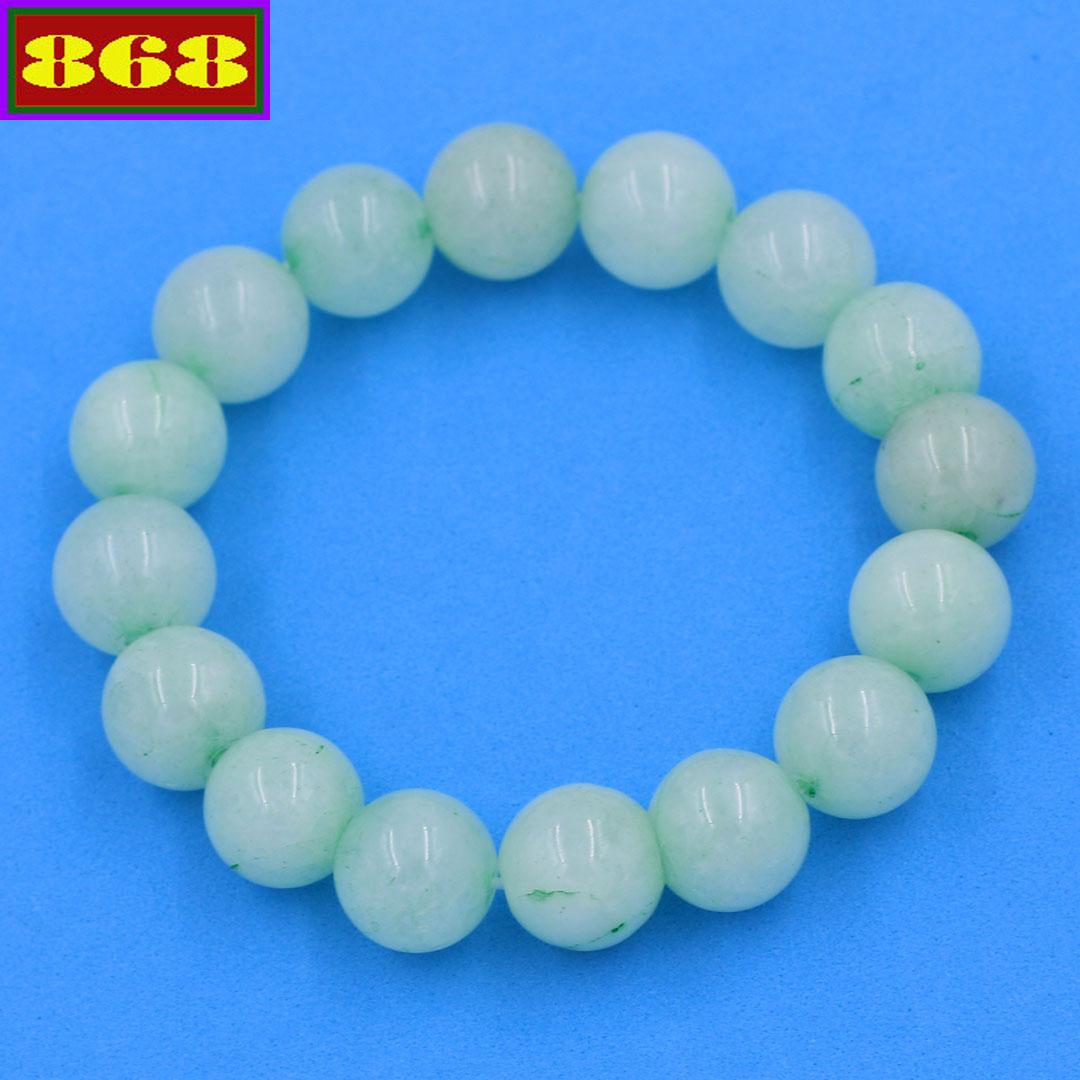 Chuỗi hạt đeo tay đá ngọc phỉ thúy 12 ly 16 hạt - Vòng chuỗi đeo tay đá phong thủy - Vòng tay mệnh Thủy, mệnh Mộc