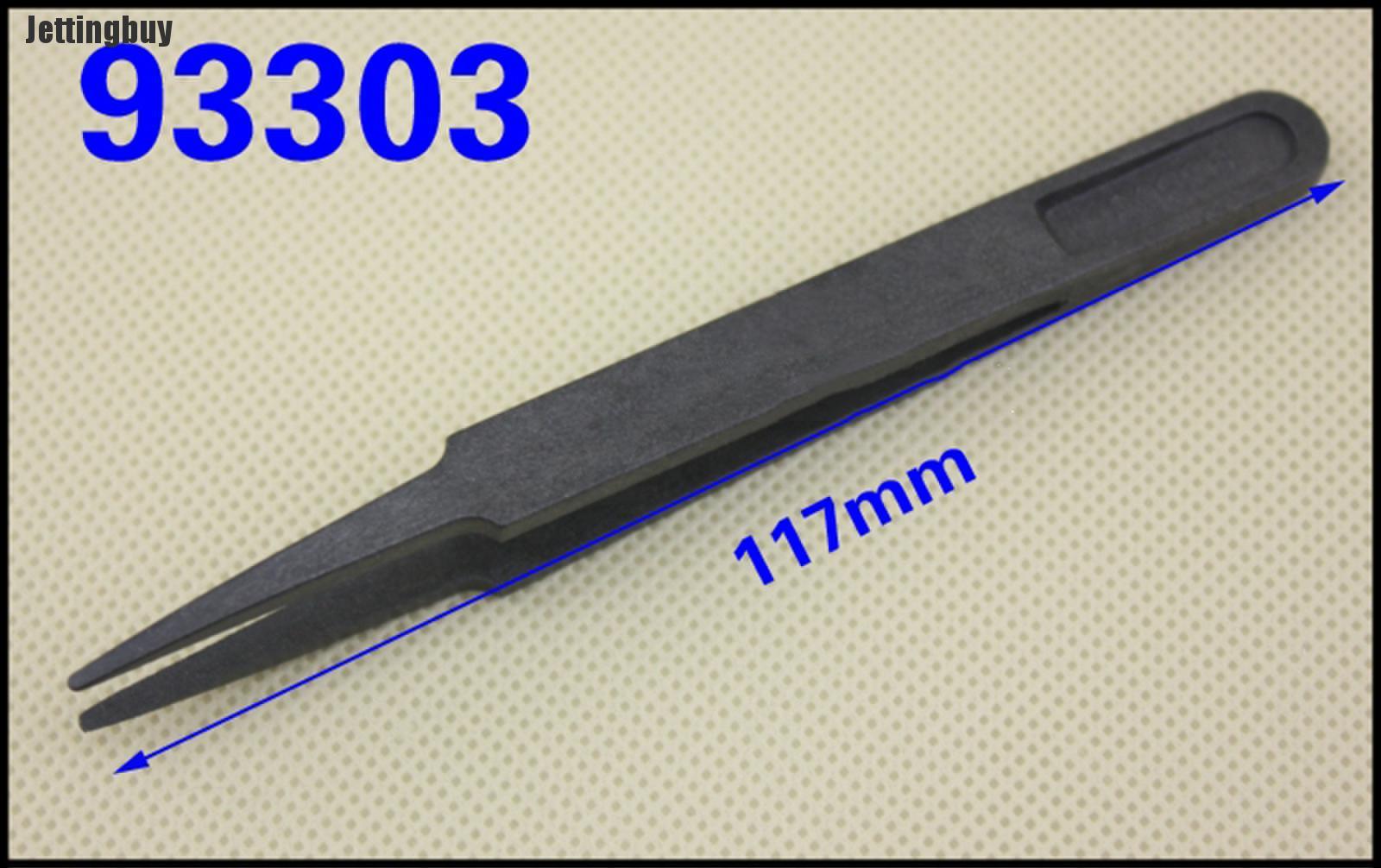 Jettingbuy Type : Plastic Tweezers Material: PPS+Fiber composite plastics Color:black Overall