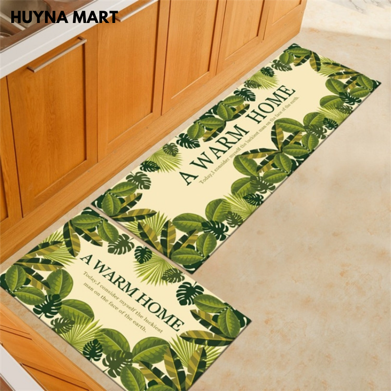 Thảm Bếp Đôi 3D Cao Cấp Chống Trơn Trượt THAMBEPDOI ( Bộ 2 thảm 40*60cm & 40*120cm)