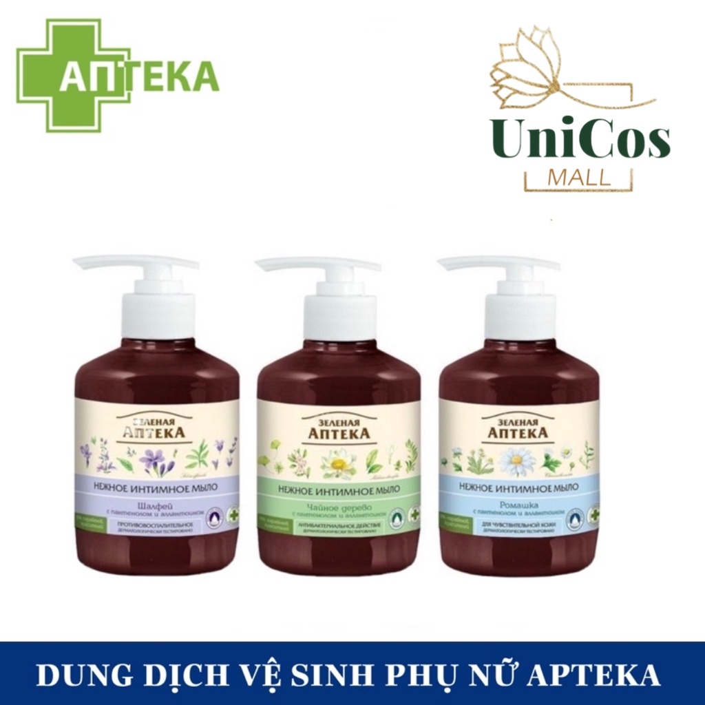 Apteka gel vệ sinh phụ nữ - gel anteka dung dịch vệ sinh dạng gel 370ml