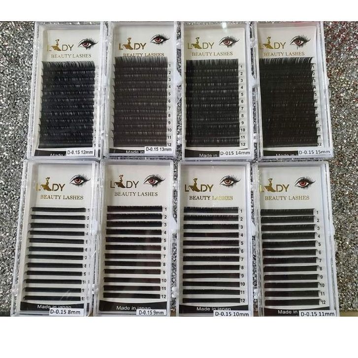 Mi khay Lady độ cong C CC D, chất mi silk Hàn, mềm dễ bắt keo, dùng để nối mi volume, classic