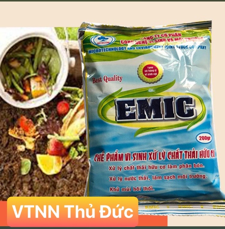 Chế phẩm vi sinh ủ phân hữu cơ EMIC 200g