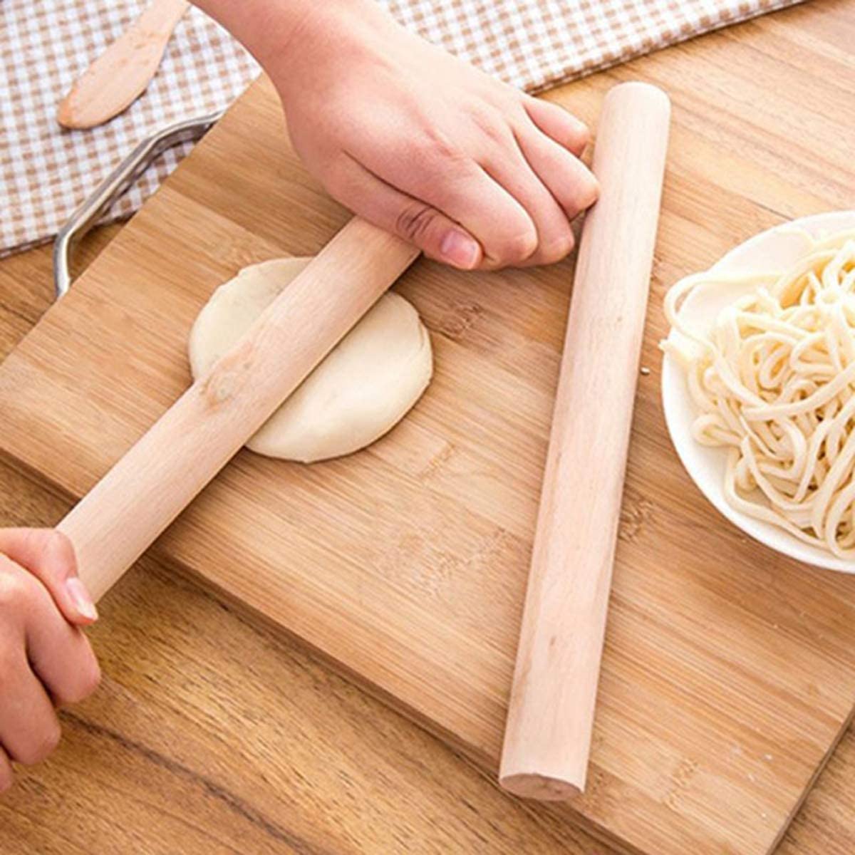 Thanh lăn, cây lăn cán bột làm bánh nhà bếp bằng gỗ