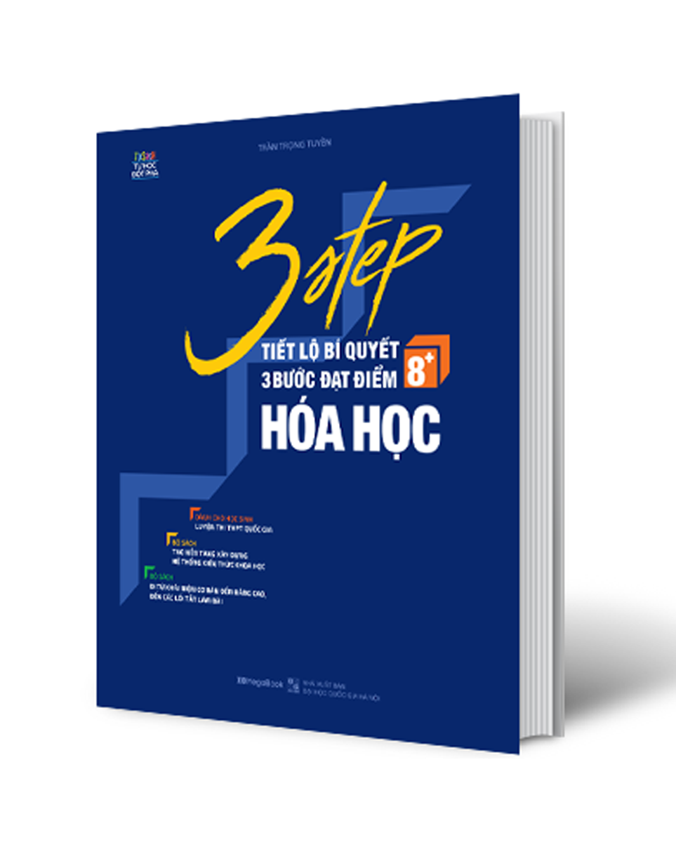 Sách 3 Step - Tiết Lộ Bí Quyết 3 Bước Đạt Điểm 8+ Hóa Học - Newshop