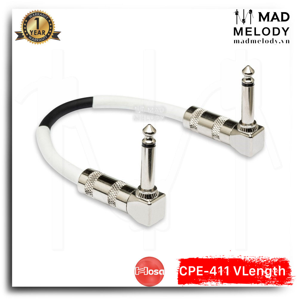 Hosa Guitar Patch Cable CPE-411 (6pc Variable length) [Bộ 6 sợi dây cáp nối pedal 6ly TS khác độ dài NEW]