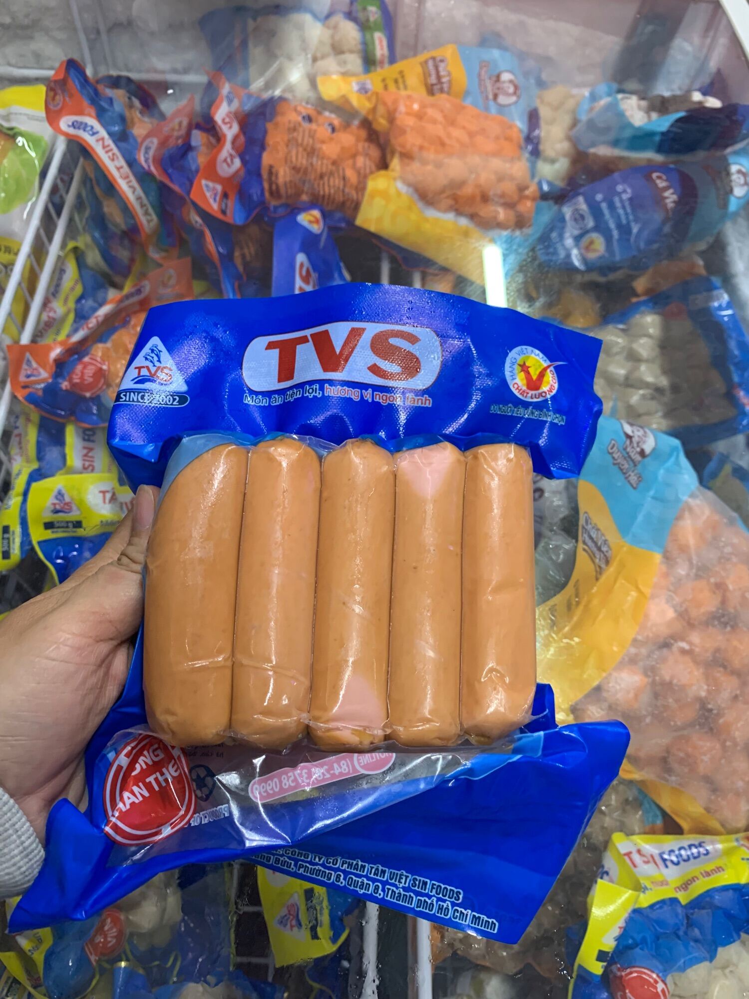 Xúc Xích veal TVS 10 cây 500g (giao hoả tốc 4h tphcm)