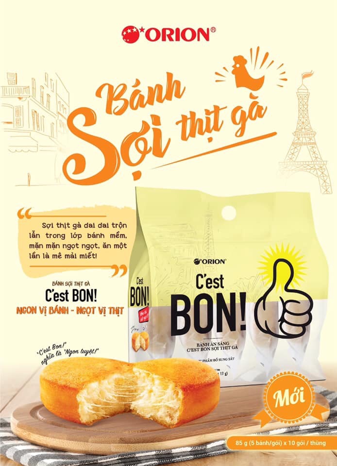 Bánh ăn sáng sợi gà CestBon