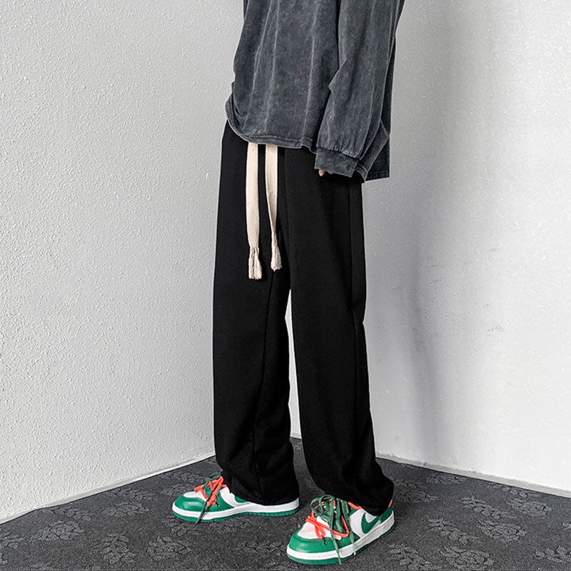 Quần ống rộng nỉ suông nam nữ Basic Track Pants
