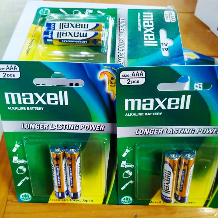 Combo 5 vỉ Pin AAA Maxell Alkaline 1.5 V (1 vỉ 2 viên)