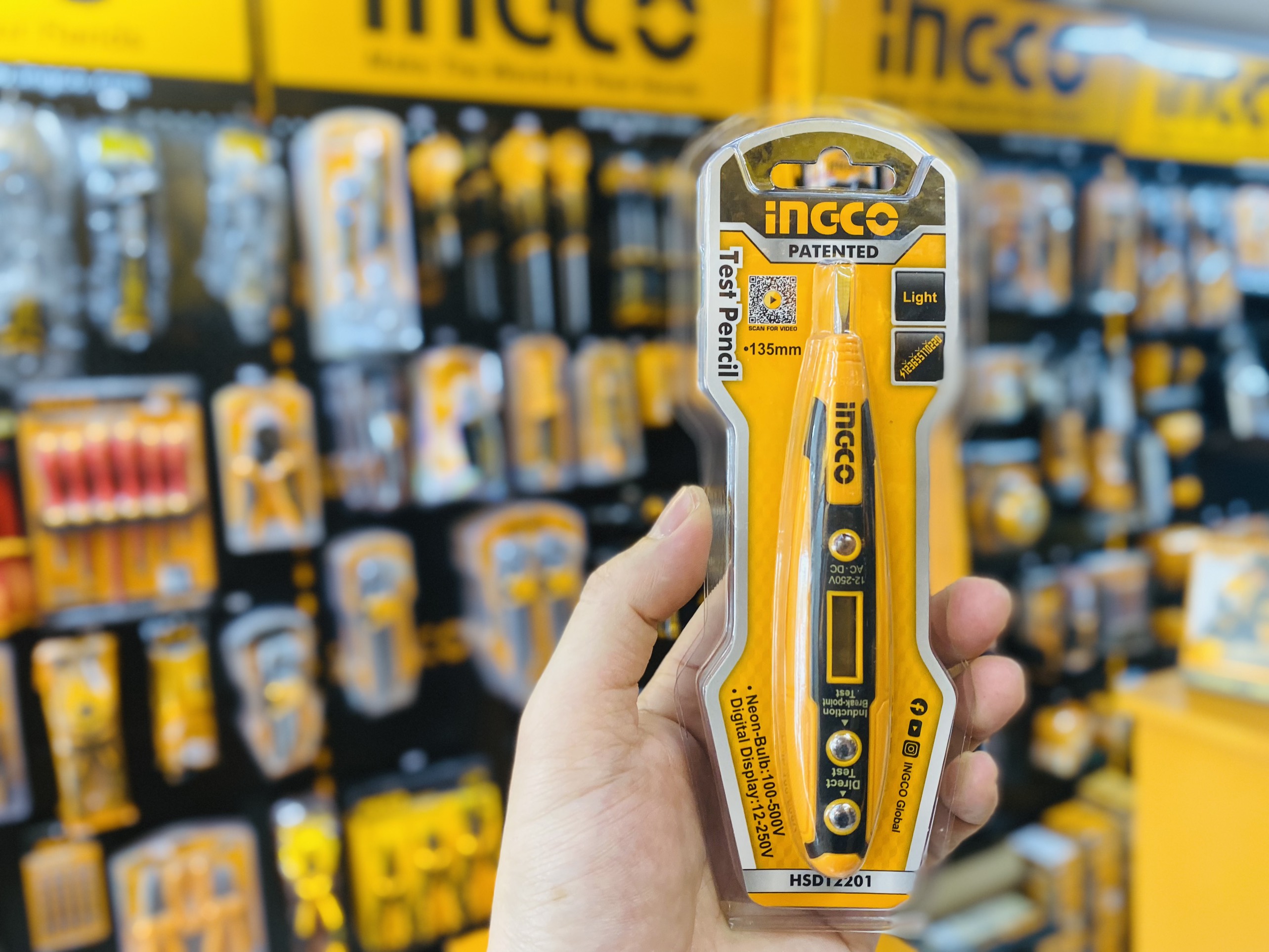 Bút thử điện kỹ thuật số đa năng thông minh INGCO HSDT2201