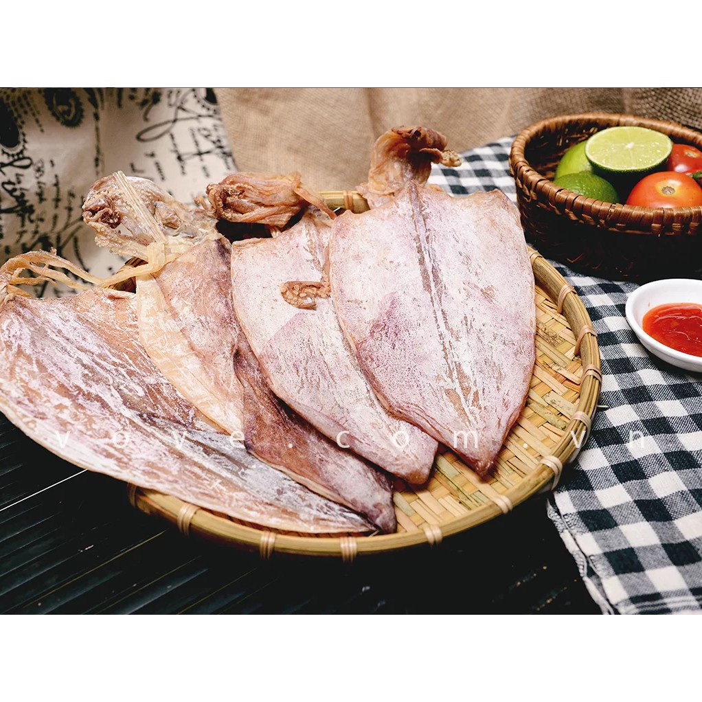 250GR Khô mực nguyên con Vũng Tàu , hàng tốt mới nhất loại 1.thịt mực ngọt ngon dai,chất lượng hảo hạng - Đặc Sản Mimo