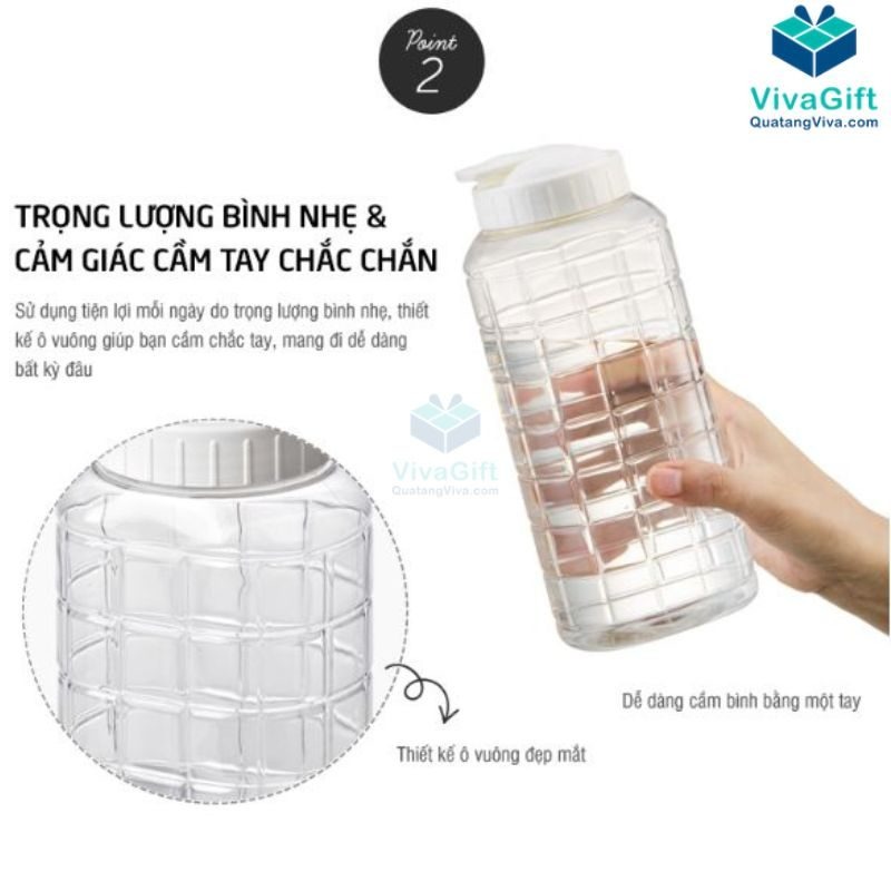 Bình nước lock & lock 1 Lit hàng khuyến mãi
