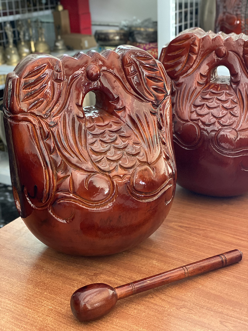 Mõ tụng kinh tại gia gỗ mít