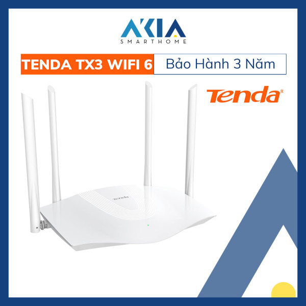 Bảng giá Bộ phát Wifi 6 Tenda TX3 AX1800 - Router Wifi 6 Băng tần kép tốc độ 1800Mbps, Cục phát Wifi 6 siêu mạnh - Chính Hãng Tenda Việt Nam BH 3 Năm Phong Vũ