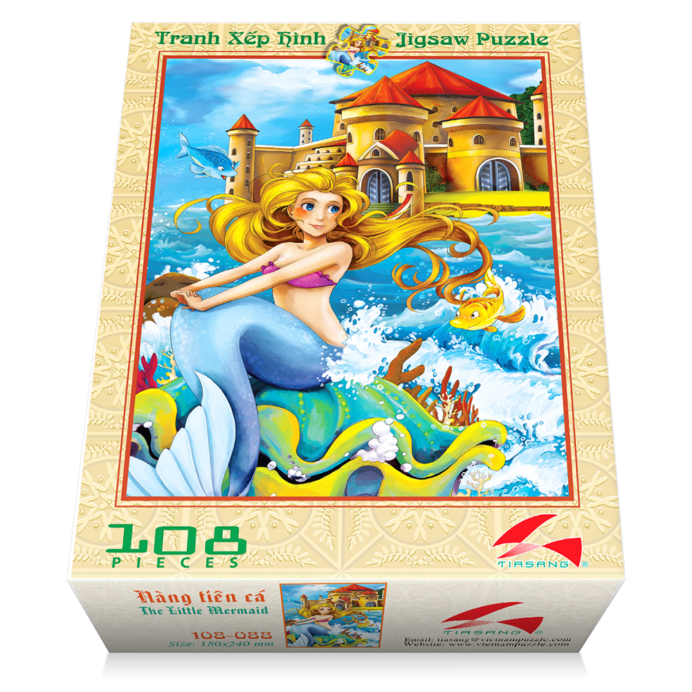 Tranh xếp hình 108 mảnh và 30 mảnh - NÀNG TIÊN CÁ