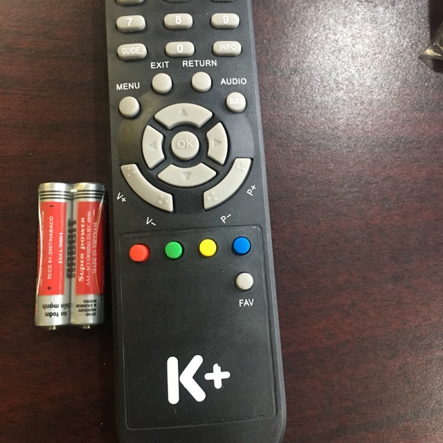 Điều Khiển remote đầu thu K+SD . Tặng kèm pin