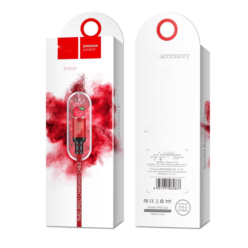 Dây cáp sạc Hoco X14 Cáp Tai nghe Bluetooth Ốp lưng