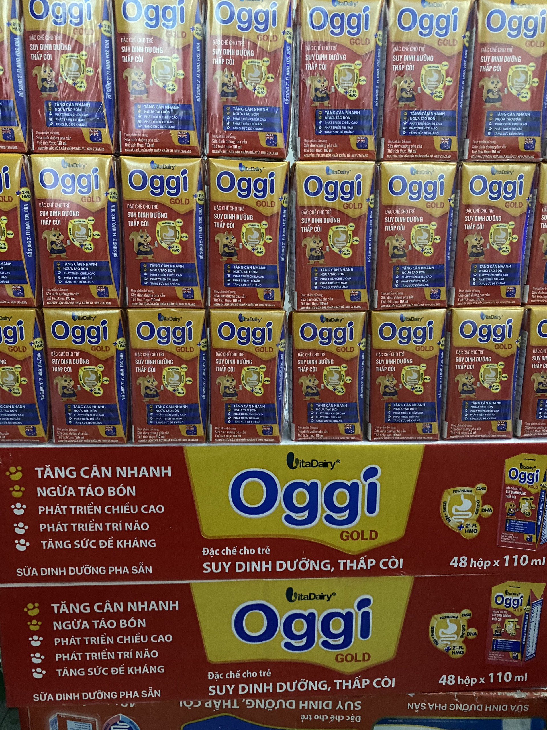 Sữa bột pha sẵn oggi suy dinh dưỡng 180ml (Thùng 48 hộp)